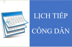 TB Lịch tiếp công dân tháng 06 năm 2023 của UBND xã Vụ Bổn